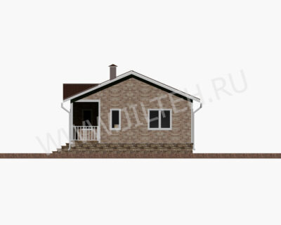 «Среда-2» 53,8м², с крыльцом 7м²