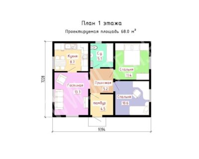 «Лаура» 68 м²