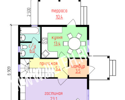«Шарм» 122м² (мансардный)